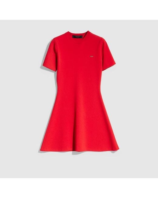 Gucci Red Fine Matte Viscose Dress, Size Xl, Ready-To-Wear