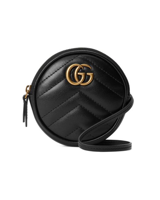 Minibolso GG Marmont Gucci de color Black