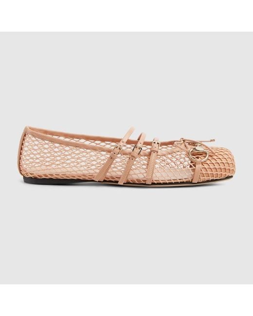 Ballerines Horsebit Pour Femme, Taille Gucci en coloris Pink