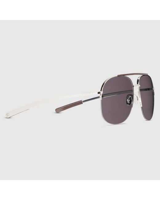 Gucci Purple Navigator Sunglasses