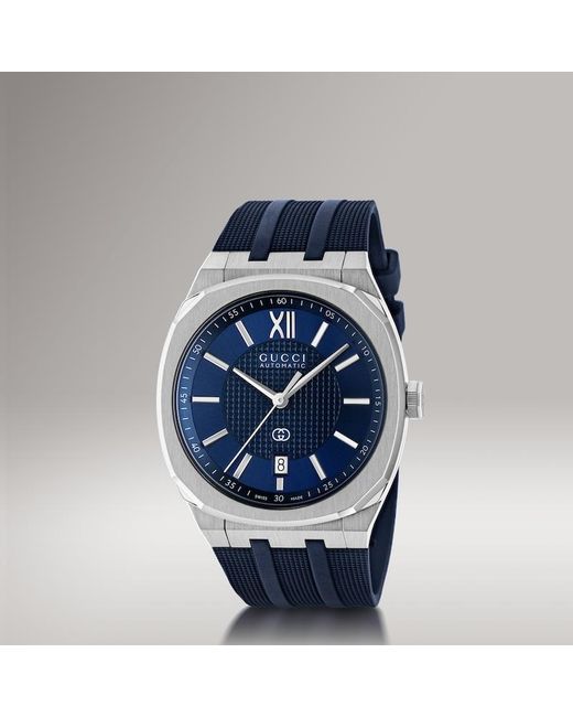Gucci Blue 25H Watch, 40Mm, Steel