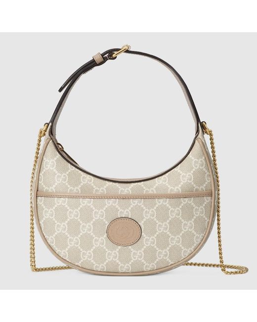 Gucci Ophidia Mini Shoulder Bag, Gg Canvas in Natural | Lyst