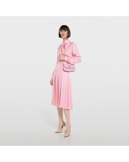 Gucci Pink Bamboo Clutch