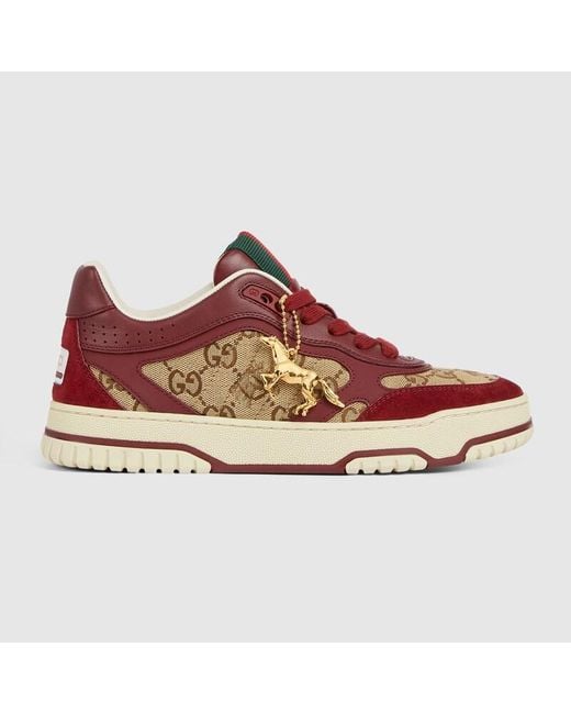Gucci Red Re-Web Trainers, Uk