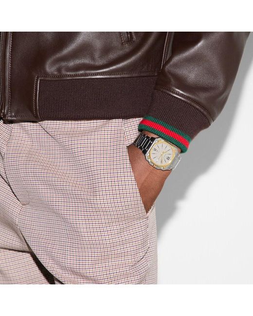 Gucci Metallic G-flat Watch