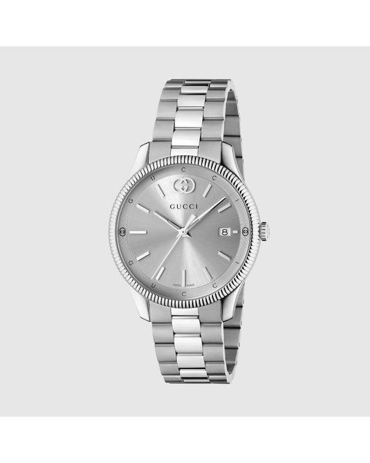 Gucci G Timeless 18K Gold Black Dial Gold Steel Strap Watch for Women - YA1265037