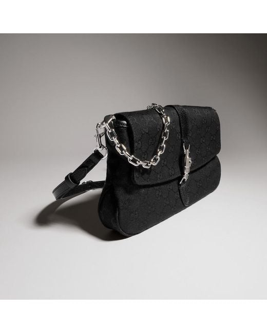 Gucci Black Aperitivo Medium Shoulder Bag, Gg Canvas