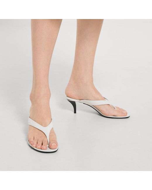 Gucci White Vittoria Thong