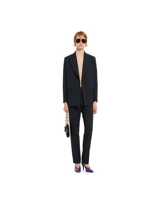 Gucci Black Double-Breasted Wool Jacket