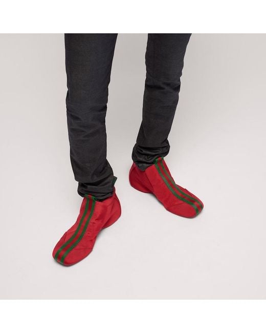 Gucci Red Drip Sneaker, Fabric