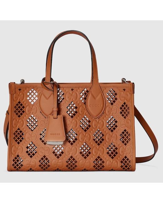 Gucci Brown Small Ophidia Tote Bag