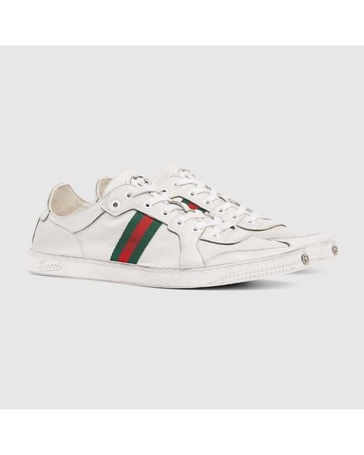 Gucci Metallic Stretch Low-Top Sneaker, Leather for men