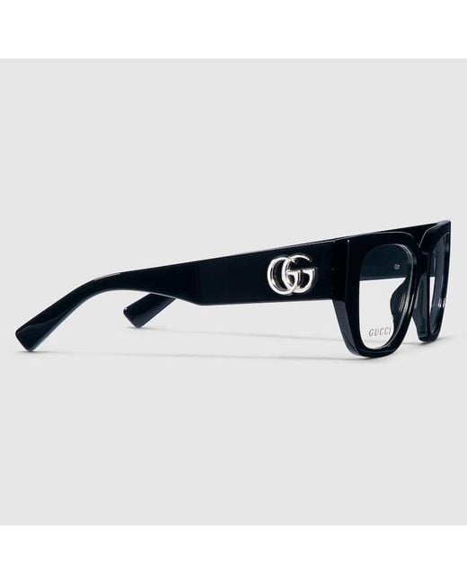 Monture Optique Papillon Gucci en coloris Black