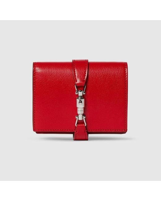 Gucci Red Jackie Medium Wallet
