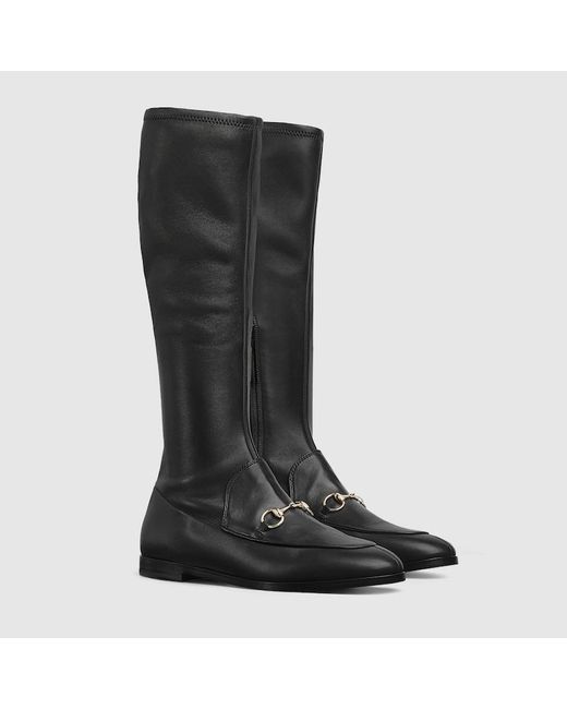 Gucci 〔ヨルダーン〕ウィメンズ ブーツ, ブラック, レザー Black