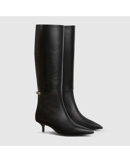 Gucci Black Signoria Boot