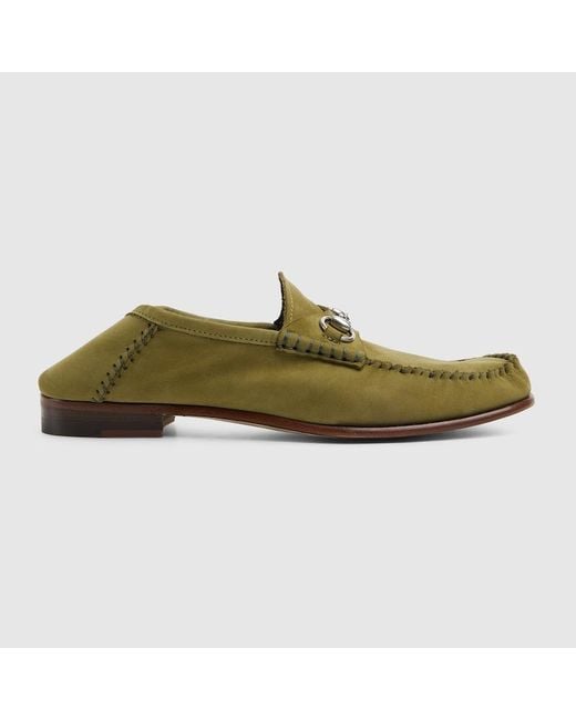 Gucci Green Gigi Loafer, Suede