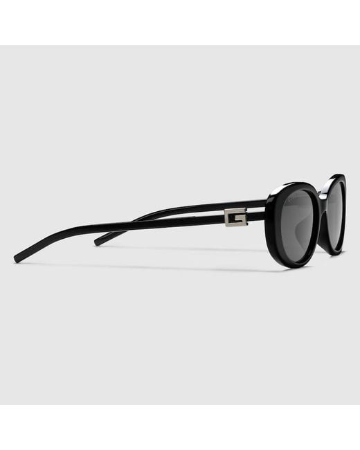 Gucci オーバルフレーム サングラス（アジアン フィット） ブラック Black