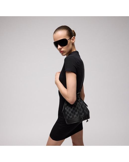 Gucci Black Venice Small Bucket Bag