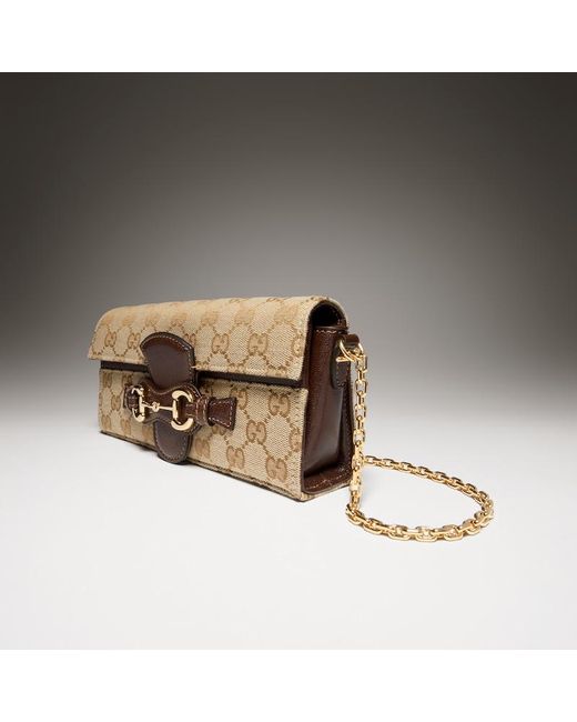 Gucci Natural Wallet On Chain With Horsebit