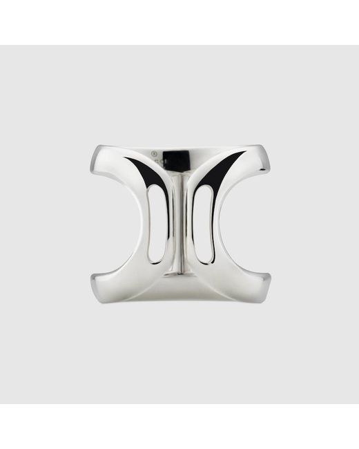 Gucci White Staffa Ring