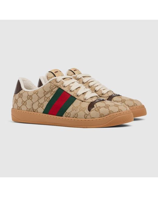 Gucci Natural Screener Sneaker, Uk for men