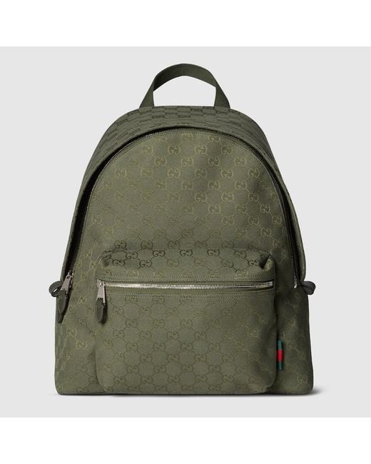 Sac À Dos En Toile Gg Moyen Format Gucci pour homme en coloris Green