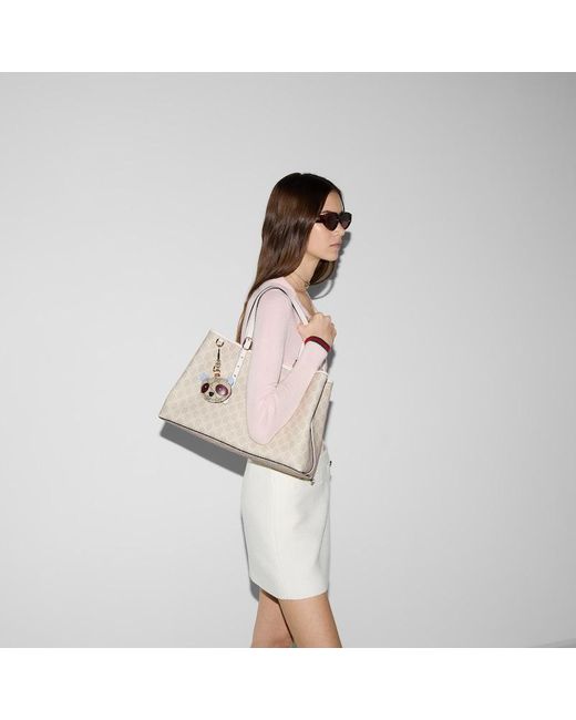 Gucci 〔Ggエンブレム〕ラージ トートバッグ, ベージュ, Ggキャンバス Natural