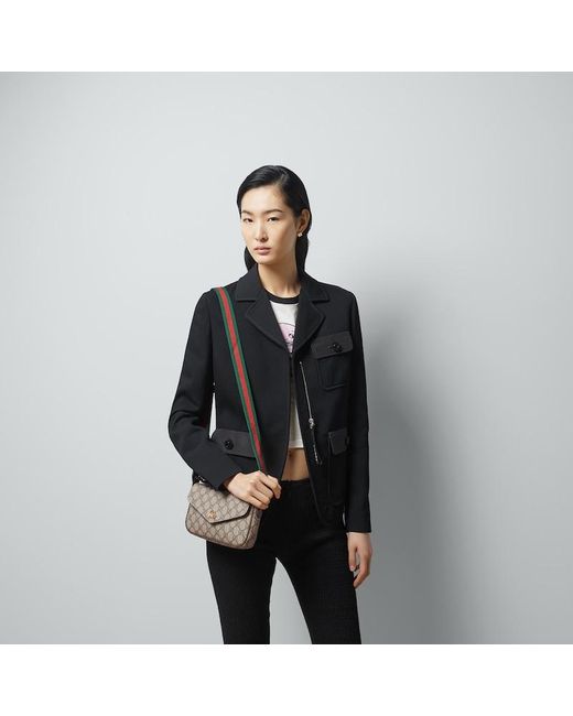 Gucci Brown Ophidia Pochette