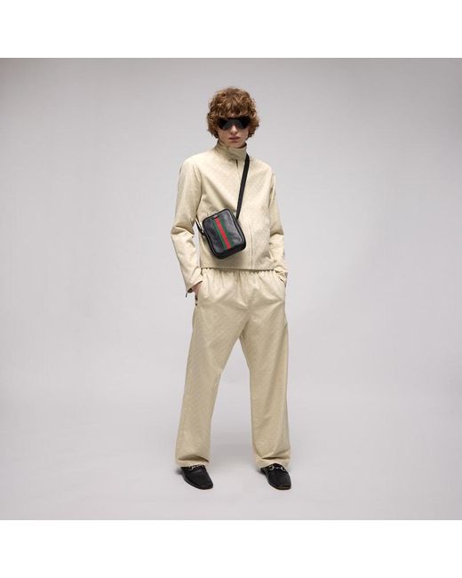 Gucci Natural Gg Cotton Canvas Jacket for men