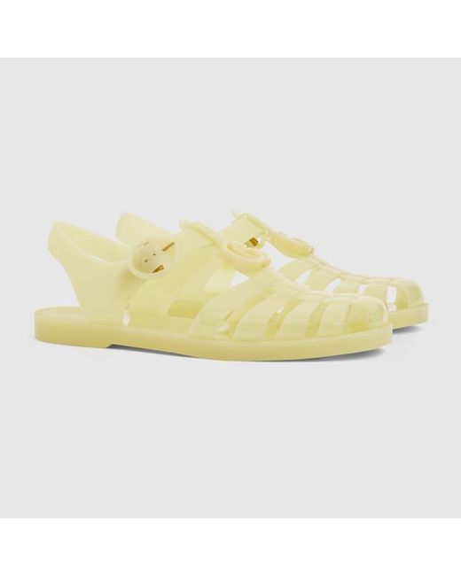 Gucci Yellow Sandal With Double G