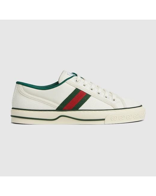 Gucci White Tennis 1977 Sneaker, , Fabric