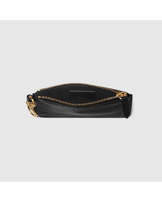 Gucci Black Half Horsebit Card Case