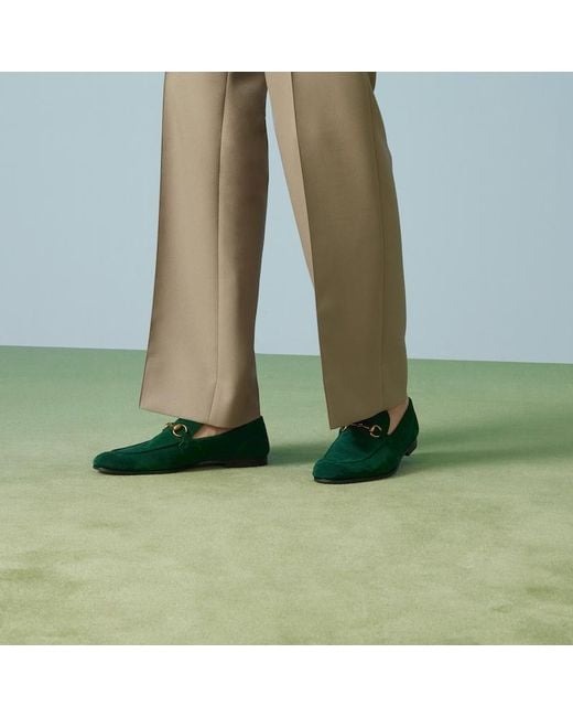 Mocassini Jordaan di Gucci in Green da Uomo