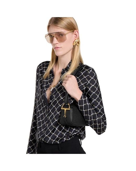 Mini Borsa Half Horsebit di Gucci in Black