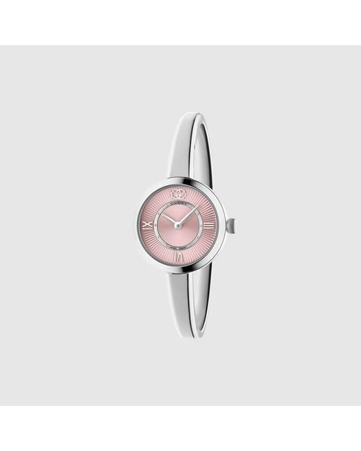 Gucci Pink Model 2000 Watch, 24Mm, Steel
