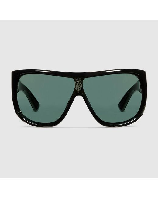 Gucci Green Mask Frame Sunglasses for men
