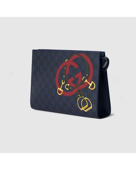 Pouch di Gucci in Blue da Uomo