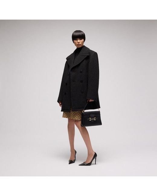 Gucci Black Felted Wool Caban