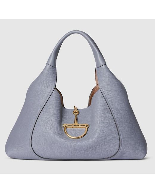 Gucci Blue Softbit Maxi Shoulder Bag