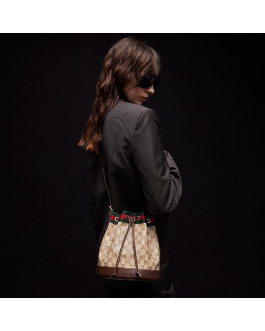 Gucci Brown Venice Small Bucket Bag