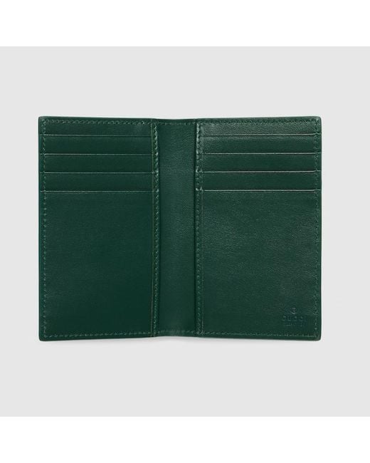 Gucci Blue Interior Gg Long Card Case for men