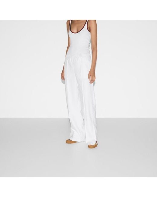 Gucci Ggジャカード パンツ, ホワイト, ウェア White