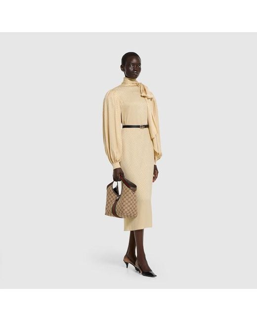 Gucci Brown Giglio Small Tote Bag