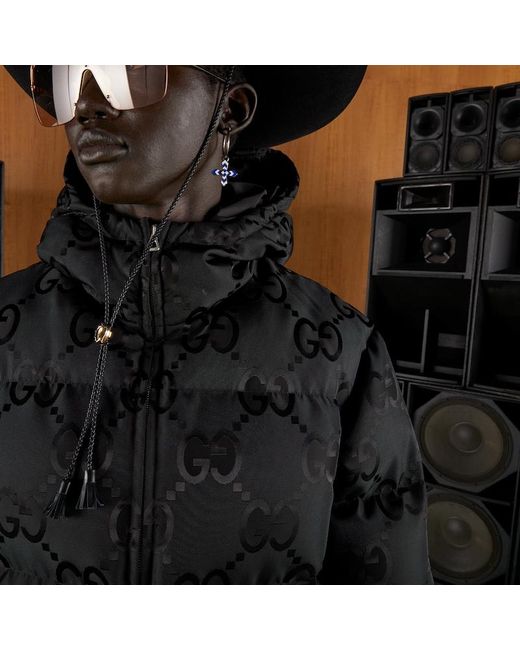 Gucci Black Jumbo GG Canvas Jacket for men