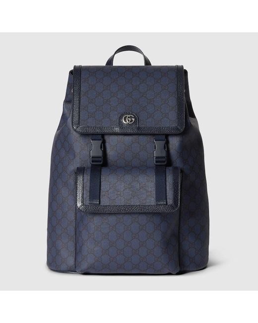 Gucci Blue Ophidia Large Backpack for men