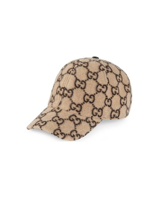 Gucci Black GG Wool Baseball Hat for men