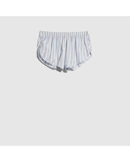 Gucci White Interlocking G Silk Baiadera Jacquard Shorts