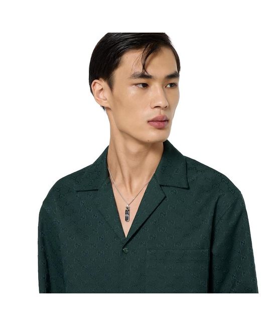 Collier Interlocking Avec Pendentif Gucci en coloris Metallic