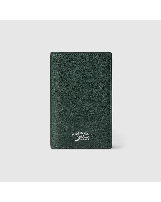 Gucci Green Lira Card Case for men
